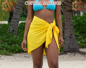 Bridal Beach Cover up - Bridal Party Swim Cover ups - Personalized Bridesmaid Sarong - Custom Sarong - Bachelorette gifts - Bridesmaids Gift