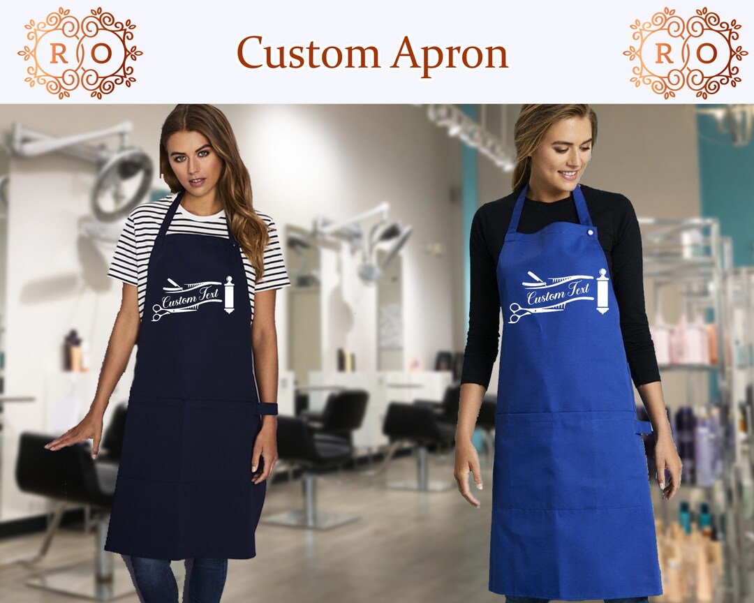Customized Aprons for Womens Apron With Pockets Hostess Gift Etsy