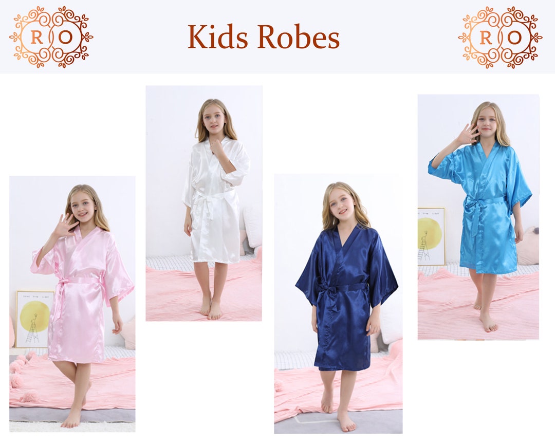 Kids Robe Personalized Robes Customized Robes Custom Robes Flower Girl