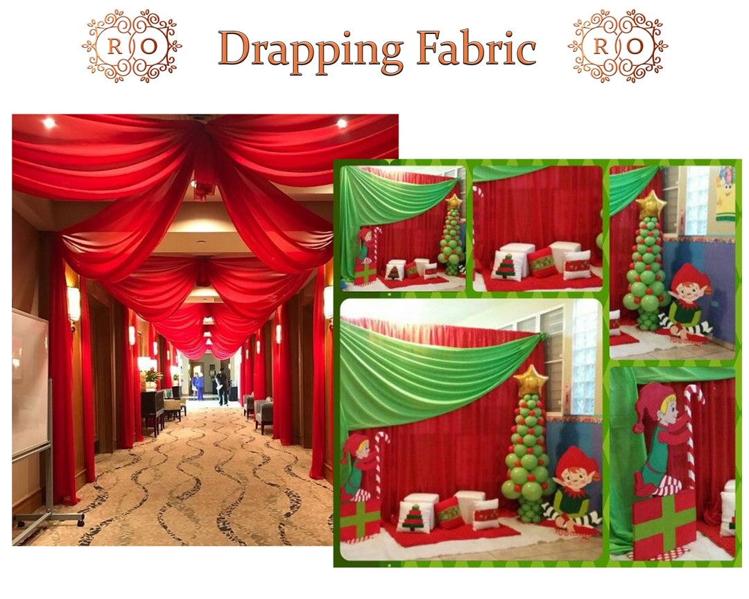 Wedding Arch Fabric Draping Decor / Xmas Draping Etsy