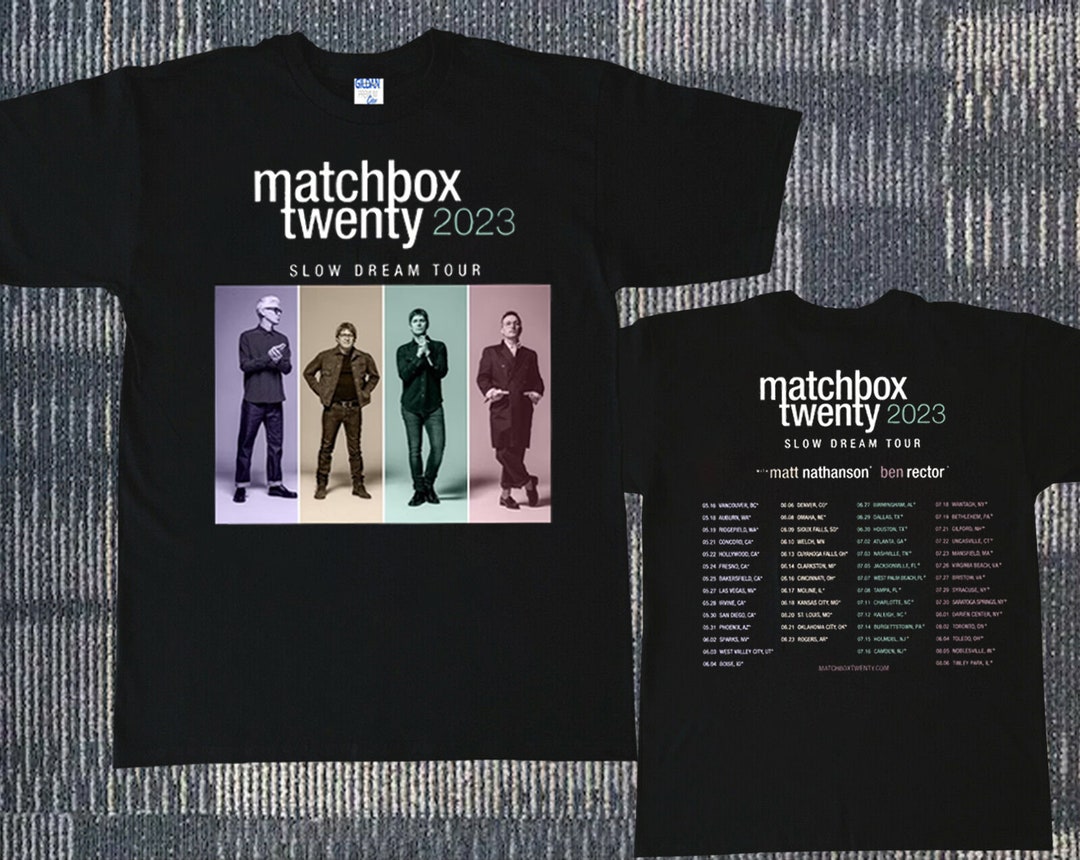 Matchbox Twenty 2023 Slow Dream Tour Tshirt Matchbox 20 Tour Etsy