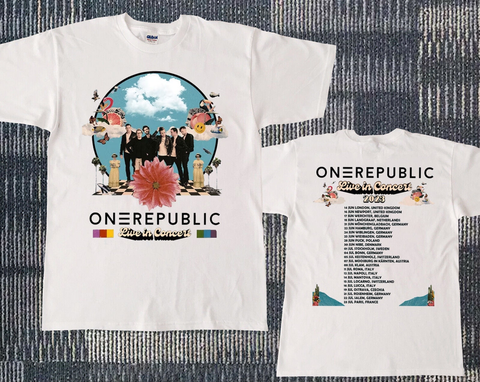 Discover OneRepublic Live In Concert Maglietta