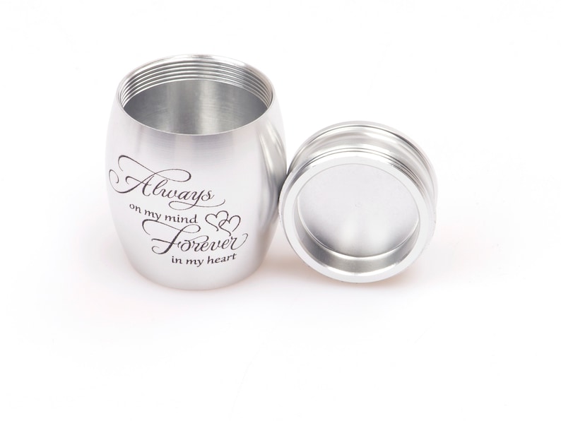 Engraved Keepsake Urn for Human Ashes Adut Urn Child Urn Always on My Mind Personalized Urns