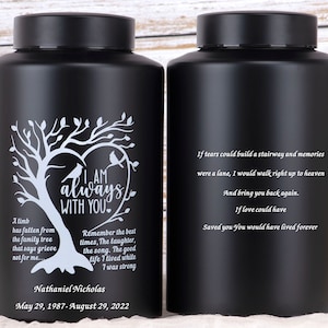 Personalized Urns for Adult Human Ashes  Male Female Urn for Dad Mom Son Daughter Memorial Urn Cremation Urns Funeral Custom Urns