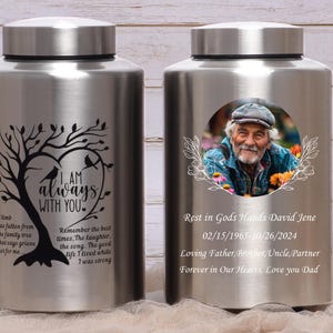 Urns for Human Ashes Adult Full Size Memorial Urn Cremation Urns Cardinal Personalized Funeral Cremation Engraved Burial Urn Tree of Life