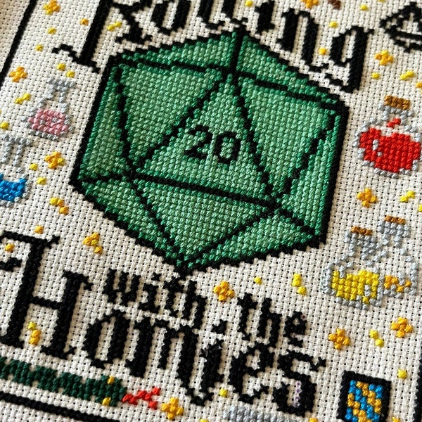 Dungeons and Dragons Cross Stitch - Etsy
