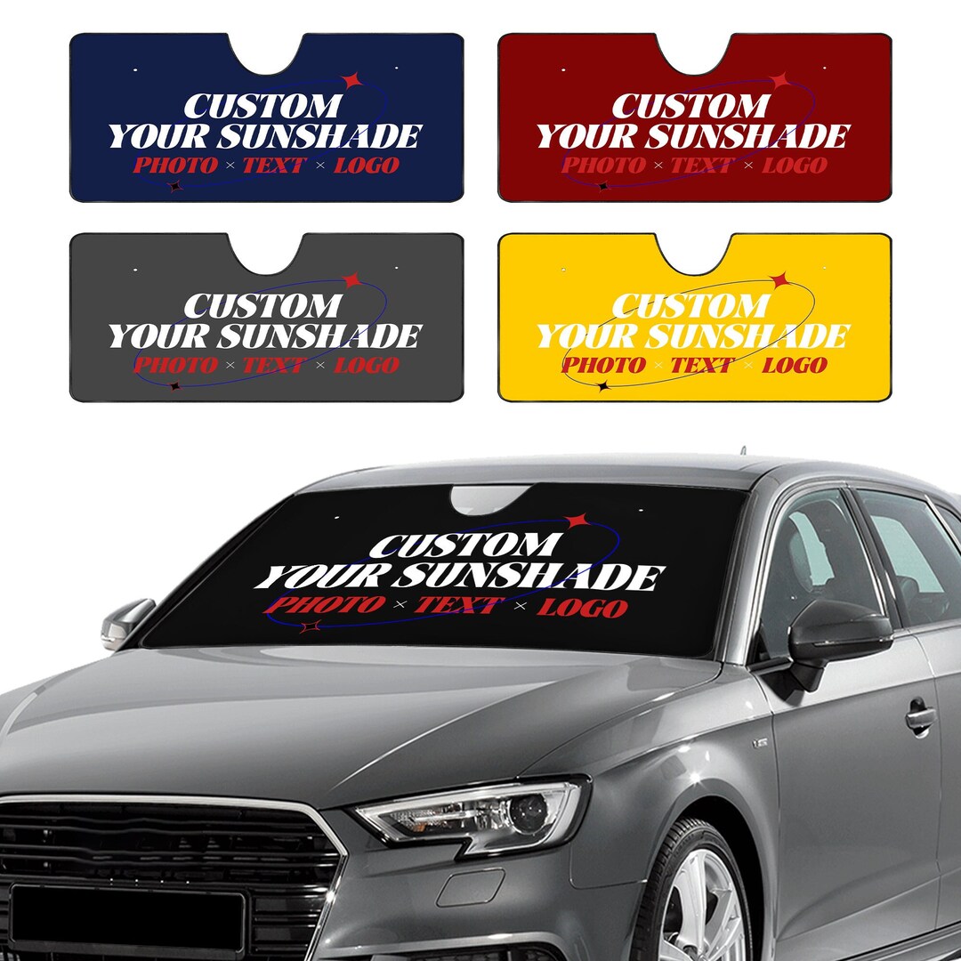 Personalized Car Sunshade Custom Car Sun Shade With Your Etsy UK