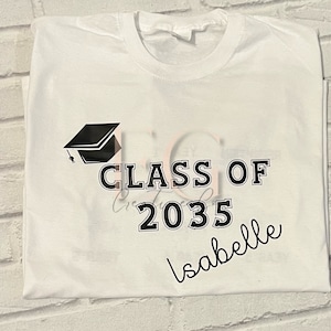 Class of 2034/2035 Keepsake T-shirt, Starting School Keepsake, New School Year, Grow With Me T-shirt