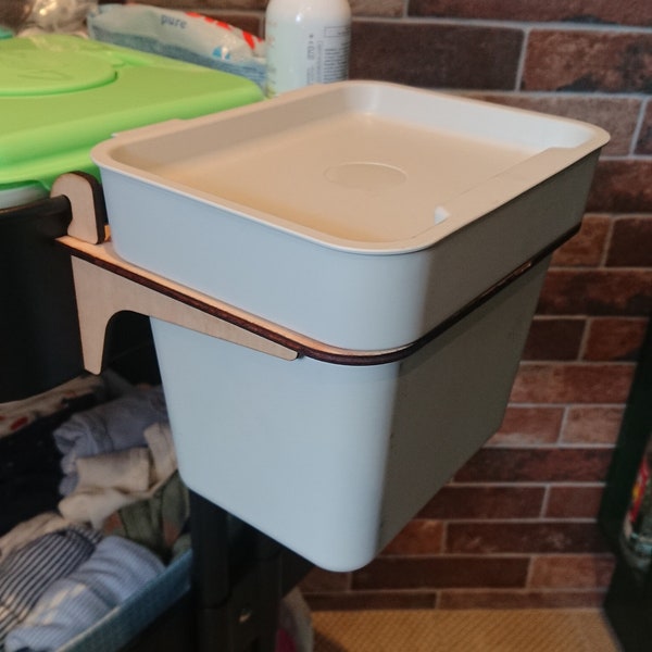 Ikea Hallbar bin bracket for Raskog trolley