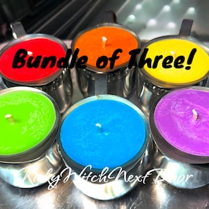 Set of 3 Pourable Wax Play Candles-Handmade Low Temp Soy Wax Play Candles-Pitcher Wax Play Candles With Multiple Size and Color Options