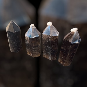 Smoky Quartz Points-Smoky Garden Quartz-Smoky Quartz Tower-Healing Energy Crystal-Chakra Crystal