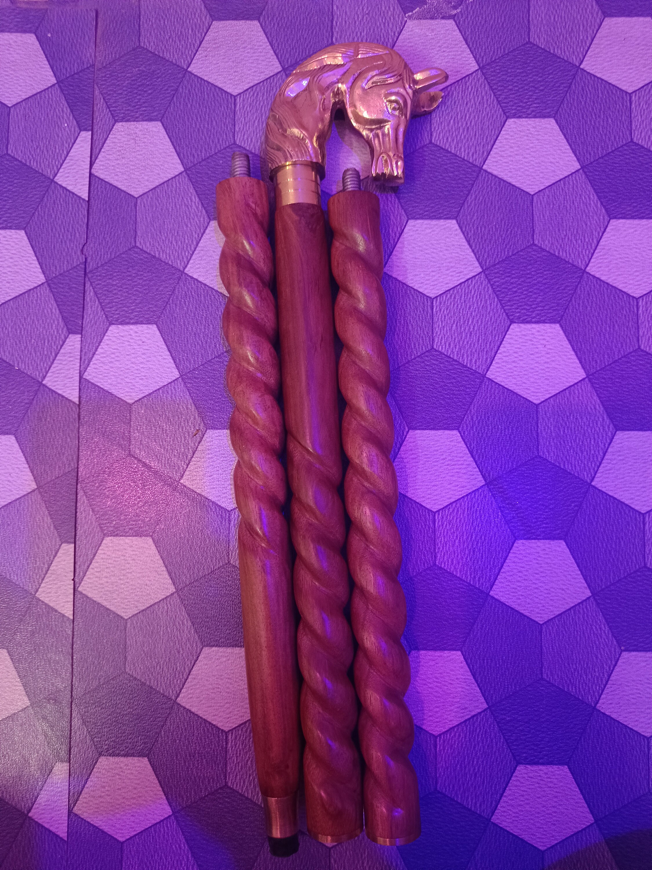 Horse Head Handle Brass Vintage Victorian Foldable Wooden Etsy