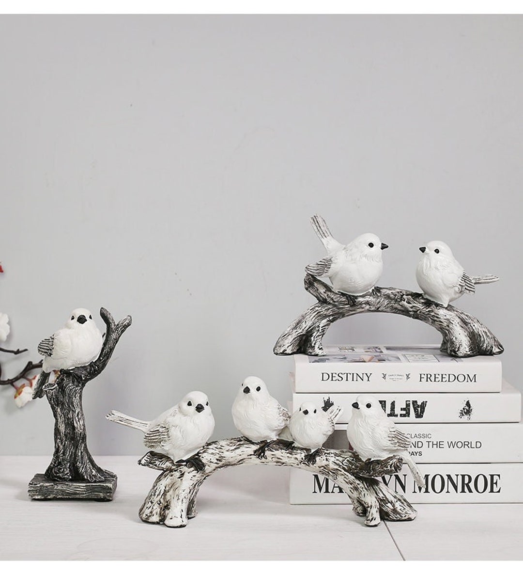 Handmade Resin Bird Statue Resin Animal Home Decoration Etsy