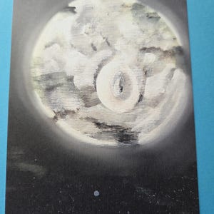 carte postale lune, impression d'art.