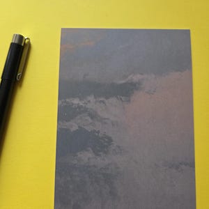 空と雲の絵のポストカード、アートプリント