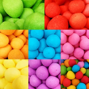 Colorful Marshmallow Candy Soft Birthday Treats Golf Ball Shaped Sweets Party Favor Candy Soft Sweets Marshmallow MIX 500g (17.63 oz)