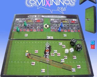 Fantasy Football - Mini terrain de voyage avec 42 équipes magnétiques incluses