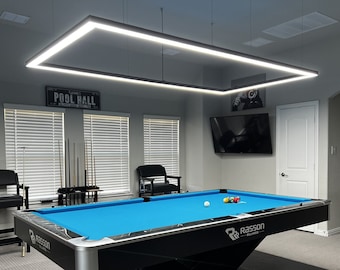 Modern LED Pool Table Light 7' 8' 9' Perimeter Billiard Lighting Table game room Ceiling Light Pendant Chandelier