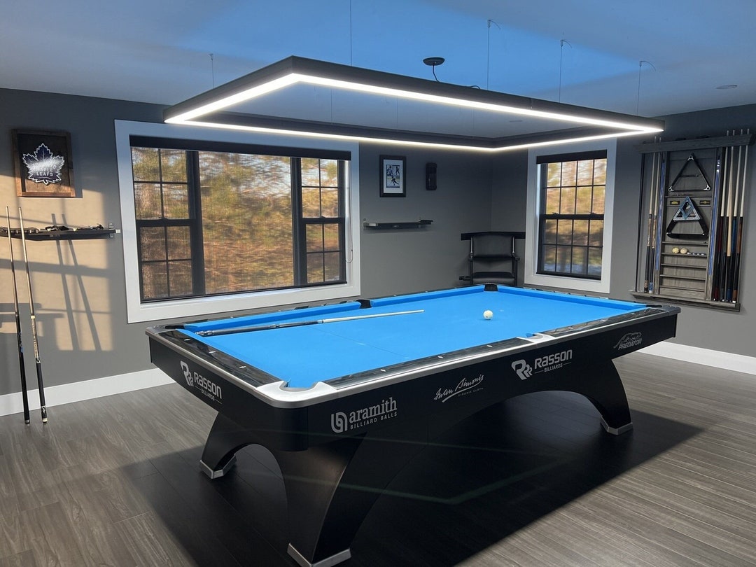 9ftperimeter LED Billiard Pool Table Light Modern Design Game Room