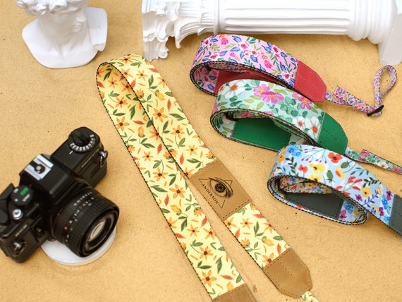 Floral Printed Camera Strap, Personalized Camera Strap for Women, Christmas  Gifts for Her, DSLR Camera Strap, Flowers Camera Strap 