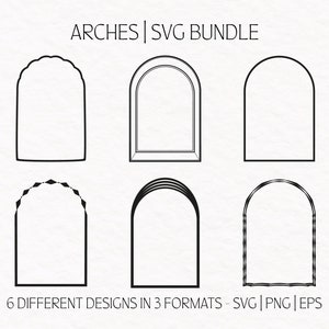 Arch SVG, Arch svg bundle, Arch wedding invitation template, Arch shape svg, Arch png, Arch sign svg, arch cut file, PNG svg eps