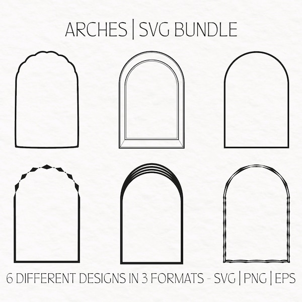 Arch SVG, Arch svg bundle, Arch wedding invitation template, Arch shape svg, Arch png, Arch sign svg, arch cut file, PNG svg eps