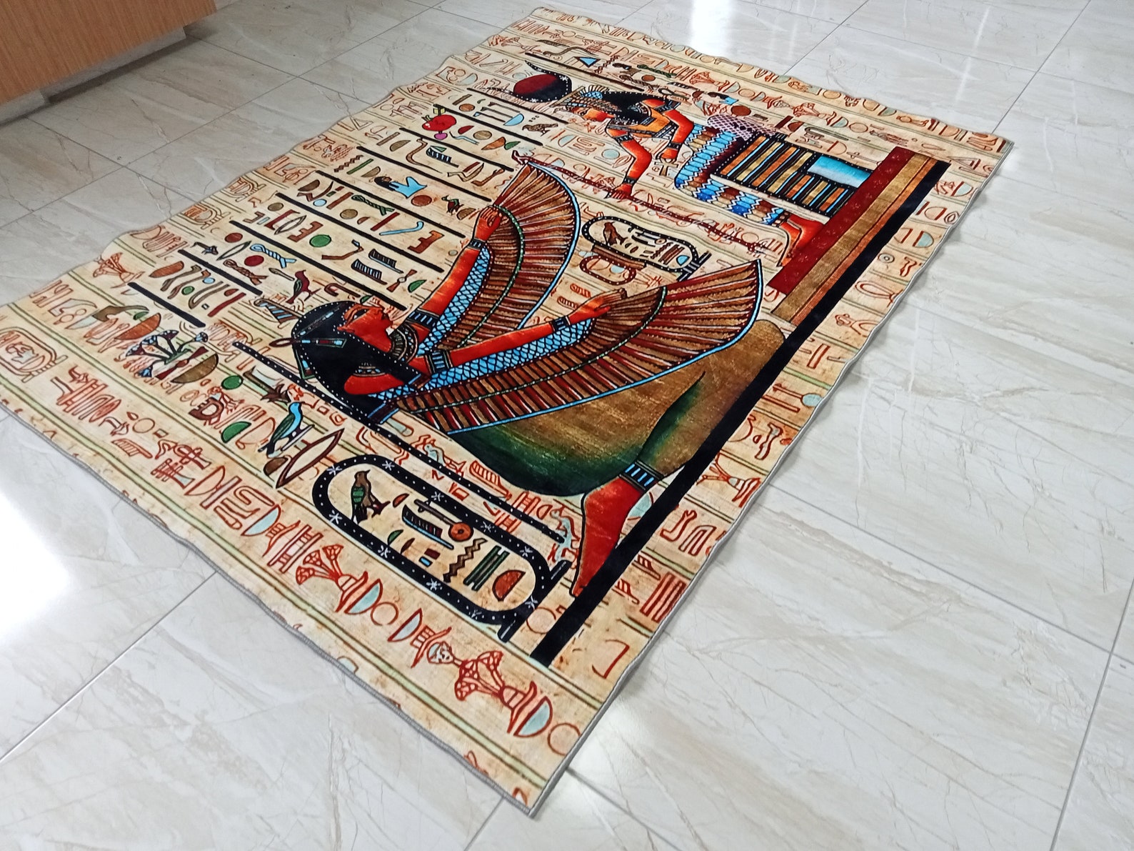 Egypt Rug Hieroglyph Rug Anubis Rug Ancient Rug Egyptian - Etsy