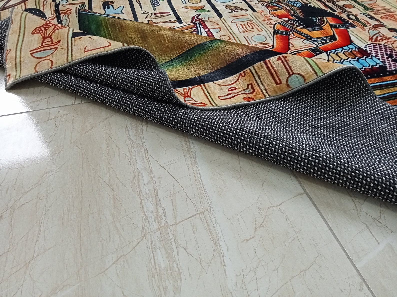 Egypt Rug Hieroglyph Rug Anubis Rug Ancient Rug Egyptian Etsy