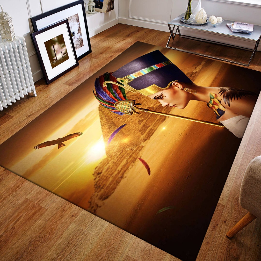 Egypt Rug Hieroglyph Rug Anubis Rug Ancient Rug Egyptian Etsy