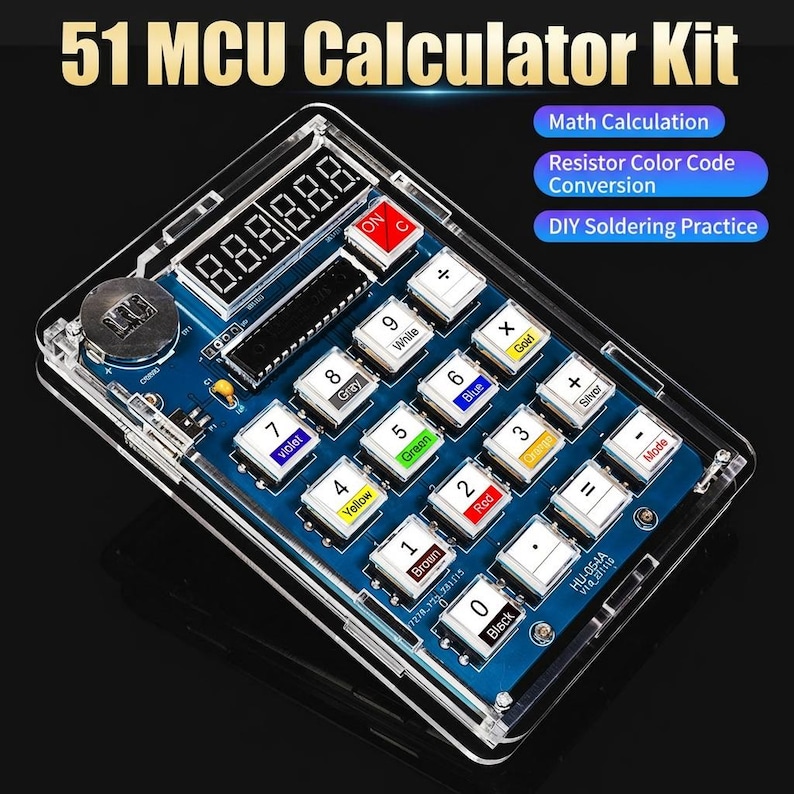 Soldering Math DIY Resistor Color Code Calculator Kit, Soldering Practice, STEM ...