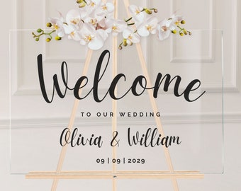 Custom Wedding Welcome Sign | Vinyl Decal Sticker | Welcome Sign Wedding | Vinyl Sticker Decal | Customised Wedding Vinyl Decal | Wedding