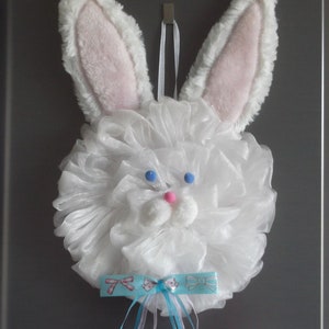 Decoration | Mesh | Children&#39;s room decoration | Rabbit in fur | Rabbit | home decor | Handmade | Gift | Birth | Child