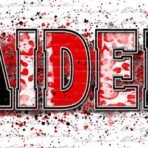 Raiders leopard brush stroke digital design / raiders football design / sublimation png digital download / instant digital download