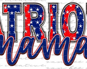 Patriots mama patriotisches digitales Design / Cheer Football Softball Baseball Spieltag / Sublimation png Datei / direkter digitaler Download
