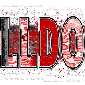 Bulldogs leopard brush stroke digital design / cheetah paint splatter game day design / sublimation png download / instant digital download