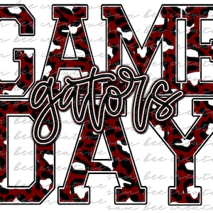 Gators game day digital design / gators baseball football basketball leopard / sublimation png file / instant digital download