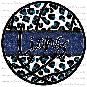 Lions leopard glitter basketball game day digital design / lion basketball / sublimation png file / instant digital download / cheetah