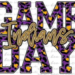 Game Day digital design / go team leopard game day / sublimation png file / instant digital download / school spirit cheetah png all sports