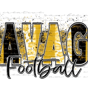 Savage football leopard game day digital design / black metallic gold cheetah / sublimation png file design / instant digital png download