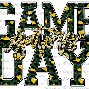 Gators game day digital design / gators baseball football basketball leopard / sublimation png file / instant digital download