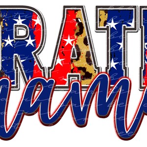 Pirates mama diseño digital / béisbol leopardo estrellas y rayas juego día / sublimación archivo png / descarga digital instantánea / espíritu escolar