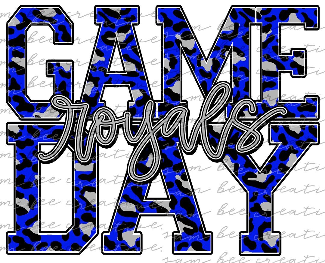 Royals Game Day Digital Design / Sublimation Png File / Instant Digital