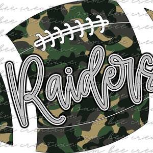 Raiders camo football digital design / camouflage design for boys / sublimation png file digital / instant download / raiders football