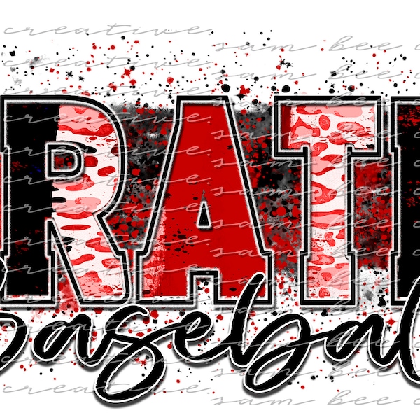 Pirates brush stroke paint splatter digital design / baseball softball football all sports / sublimation png file / instant digital download