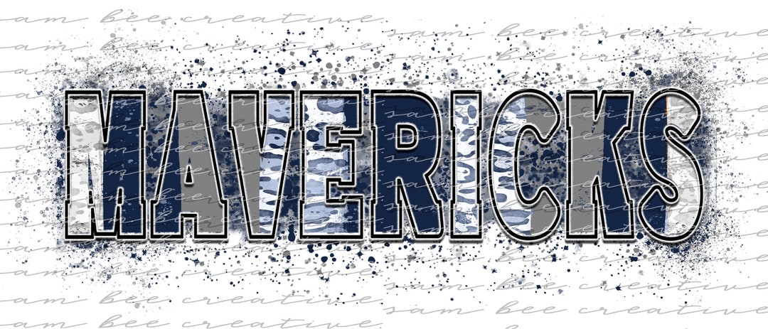 Mavericks Leopard Brush Stroke Digital Design / Paint Splatter Football ...