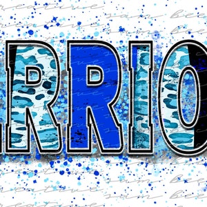 Warriors game day digital design / warriors baseball leopard / sublimation png file / instant digital download / brush stroke paint splatter