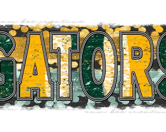 Alligatoren Leopard Pinselstrich digitales Design / Baseball Softball Fußball Spieltag / Sublimation png digitaler Download /instant digital download
