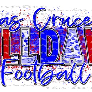 Las Cruces Bulldawg Football leopard brush stroke digital design/ cheetah paint splatter game day / sublimation png download instant digital