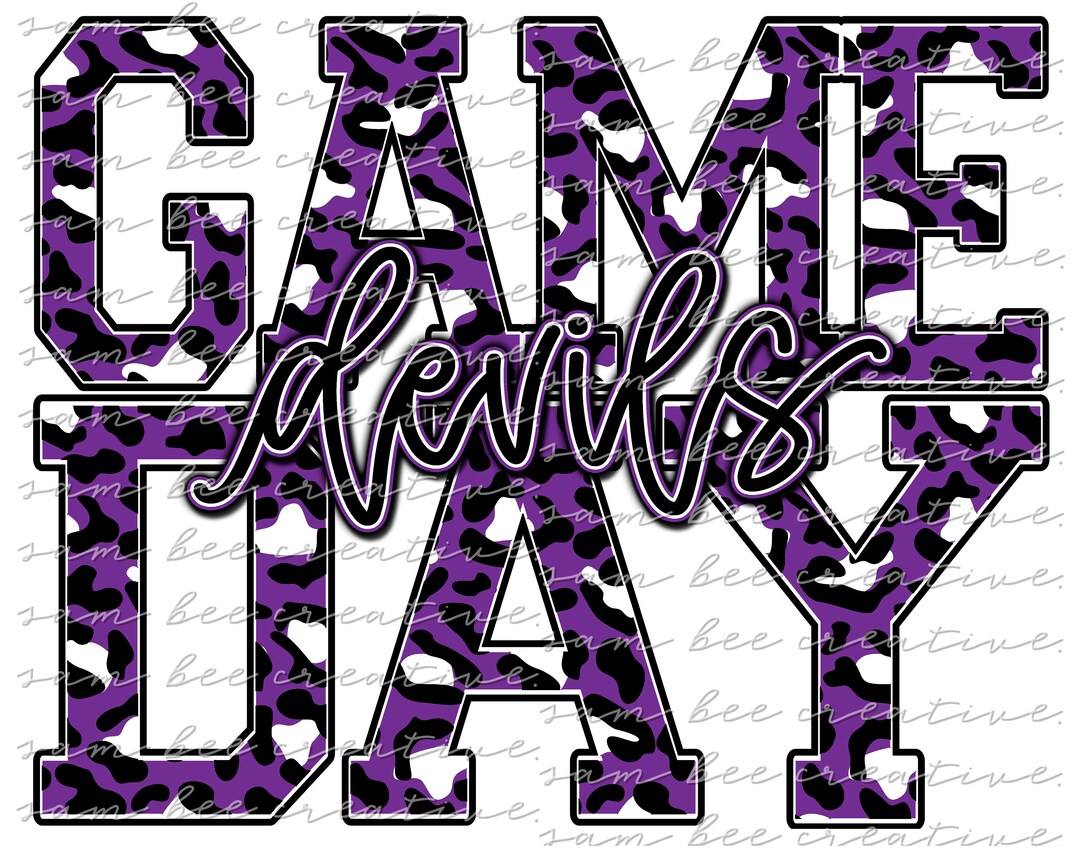 Devils Game Day Digital Design / Leopard Football Softball Baseball ...