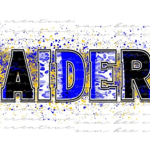 Raiders leopard brush stroke digital design / raiders football design / sublimation png file / instant digital download / royal blue & gold